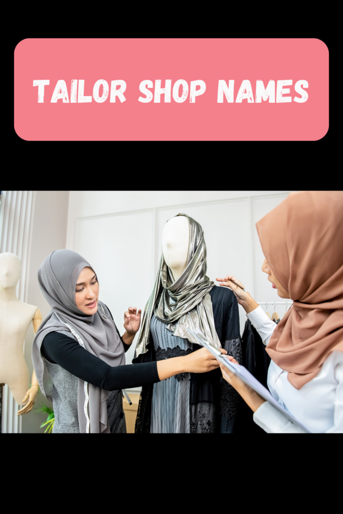 Tailor Shop Names pin