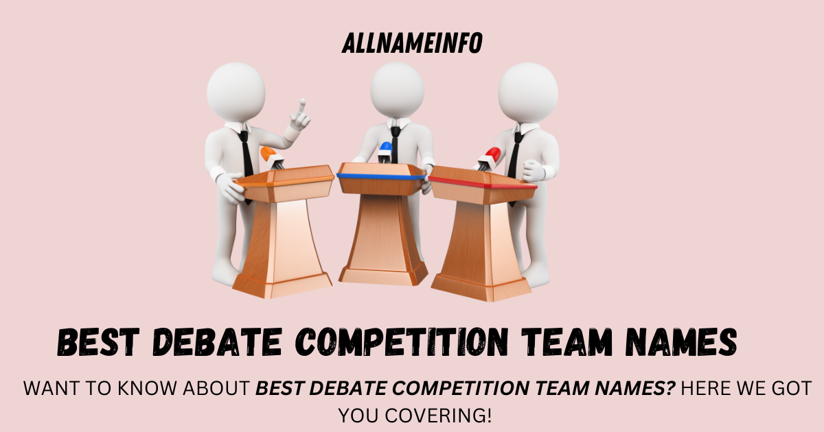 debate competition team name